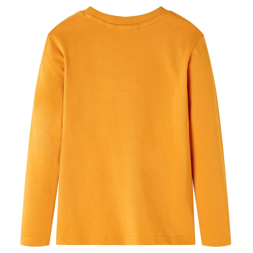 Tricou pentru mâneci lungi pentru copii, ocru, 116 GartenMobel Dekor