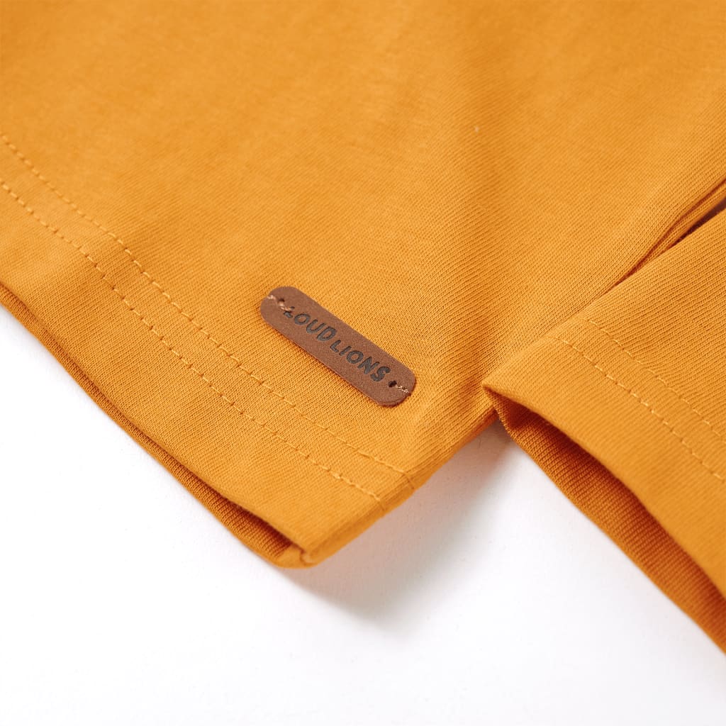 Tricou pentru mâneci lungi pentru copii, ocru, 116 GartenMobel Dekor