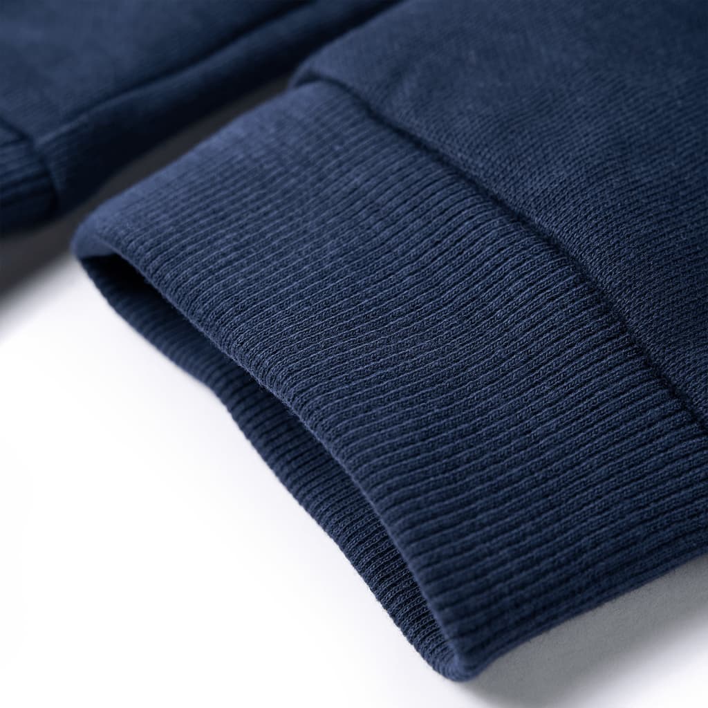 Pantaloni de trening pentru copii, bleumarin melanj, 128 GartenMobel Dekor