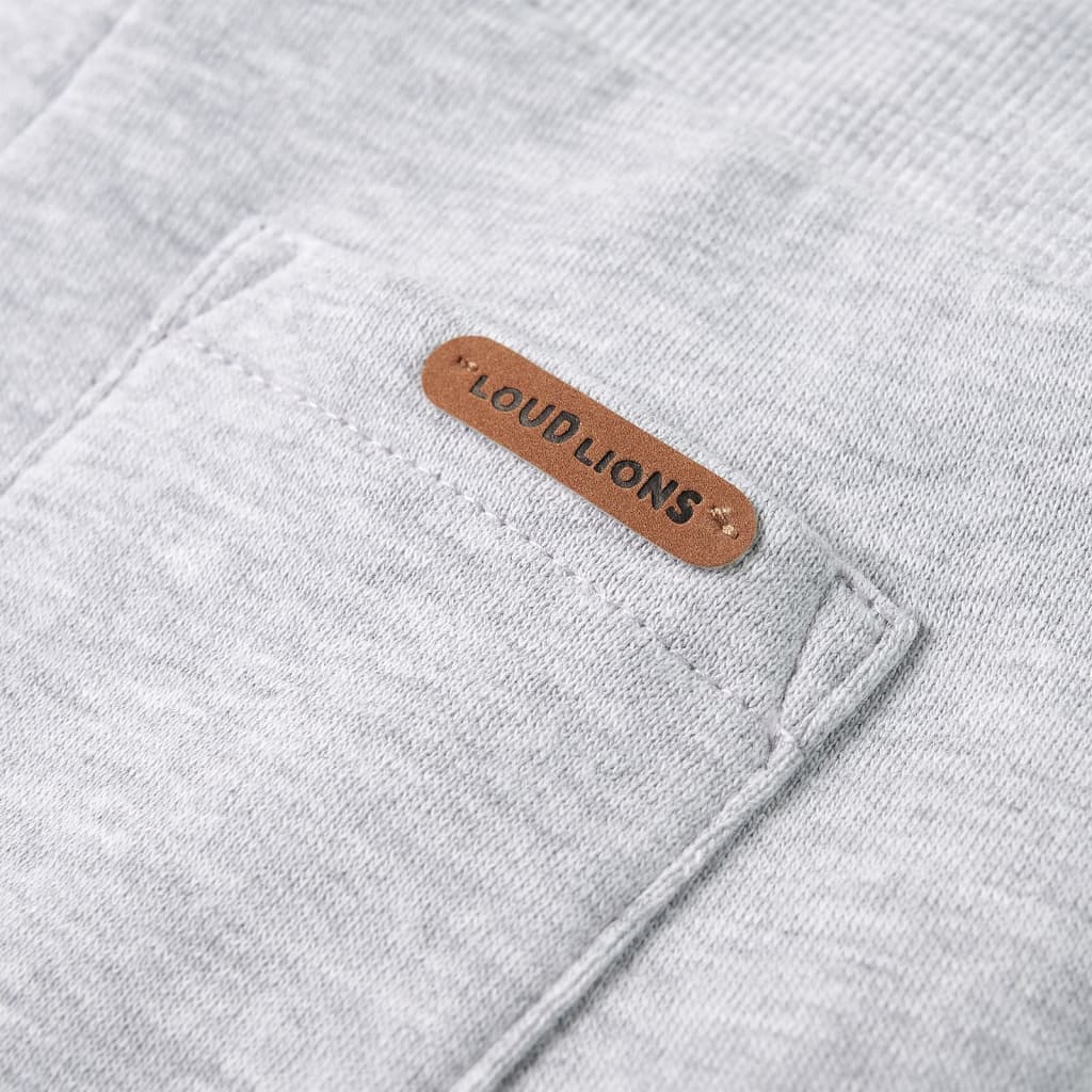 Pantaloni de trening pentru copii, gri melanj, 140 GartenMobel Dekor