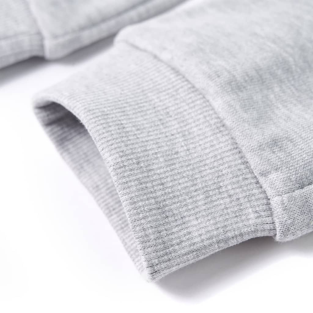 Pantaloni de trening pentru copii, gri melanj, 140 GartenMobel Dekor