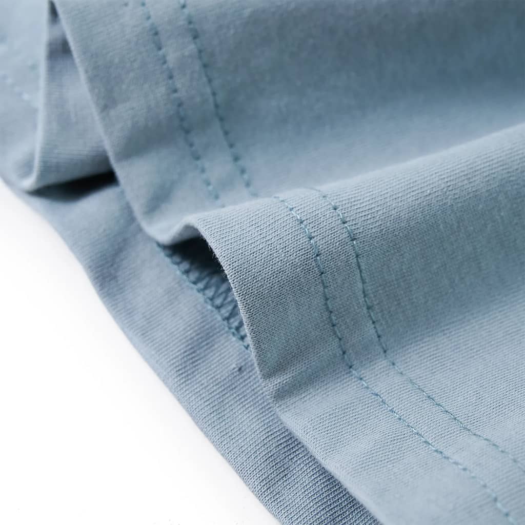Tricou copii mâneci lungi,, albastru deschis, 104 GartenMobel Dekor