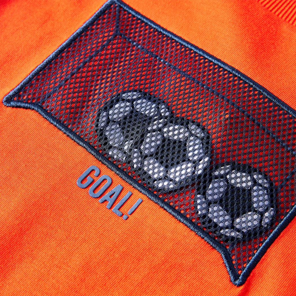 Tricou copii mâneci lungi, portocaliu aprins, 104 GartenMobel Dekor