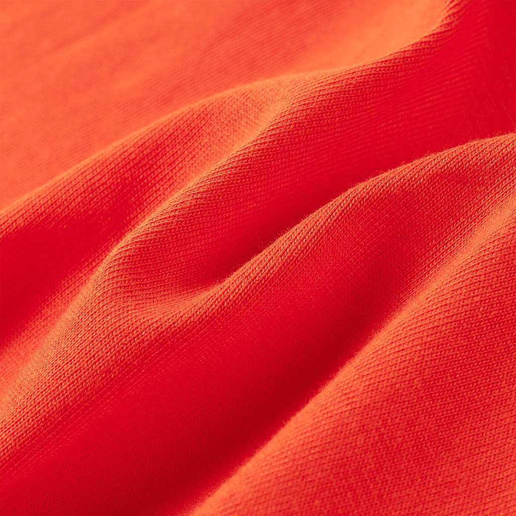 Tricou copii mâneci lungi, portocaliu aprins, 104 GartenMobel Dekor