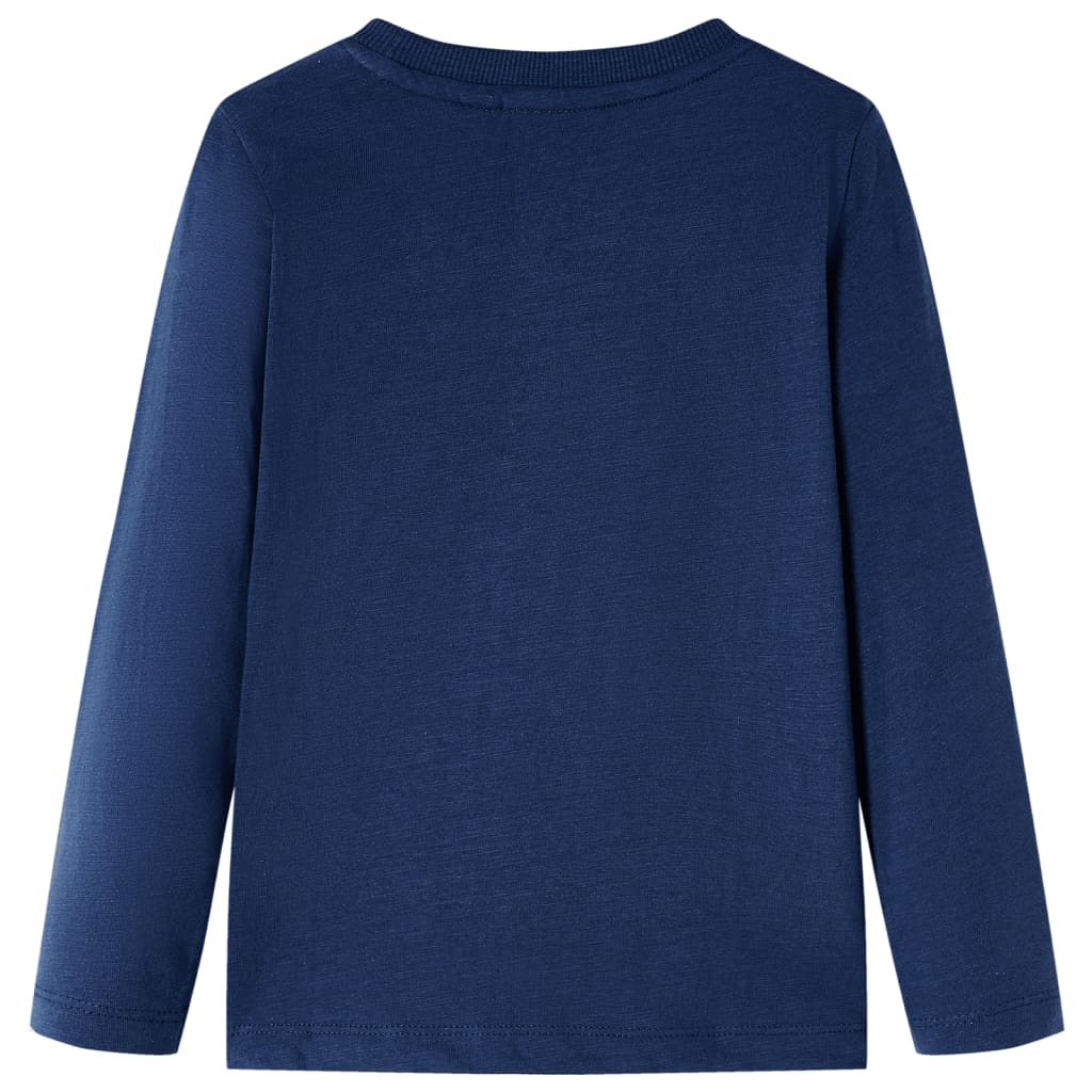 Tricou cu mâneci lungi pentru copii, bleumarin, 104 GartenMobel Dekor