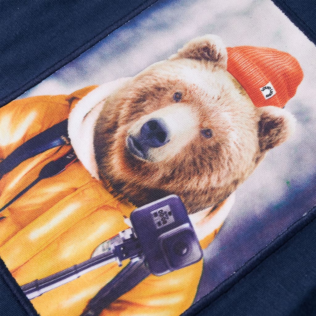 Tricou cu mâneci lungi pentru copii, bleumarin, 104 GartenMobel Dekor