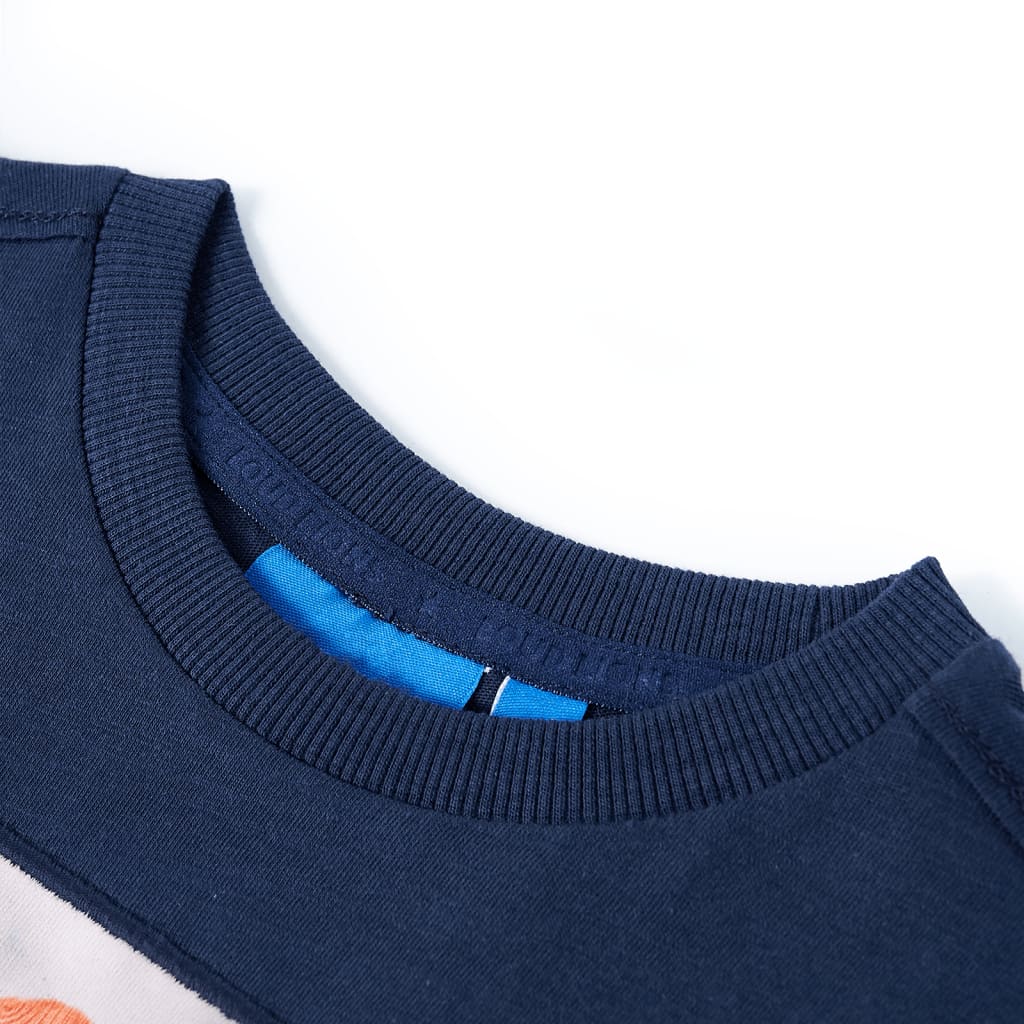 Tricou cu mâneci lungi pentru copii, bleumarin, 104 GartenMobel Dekor