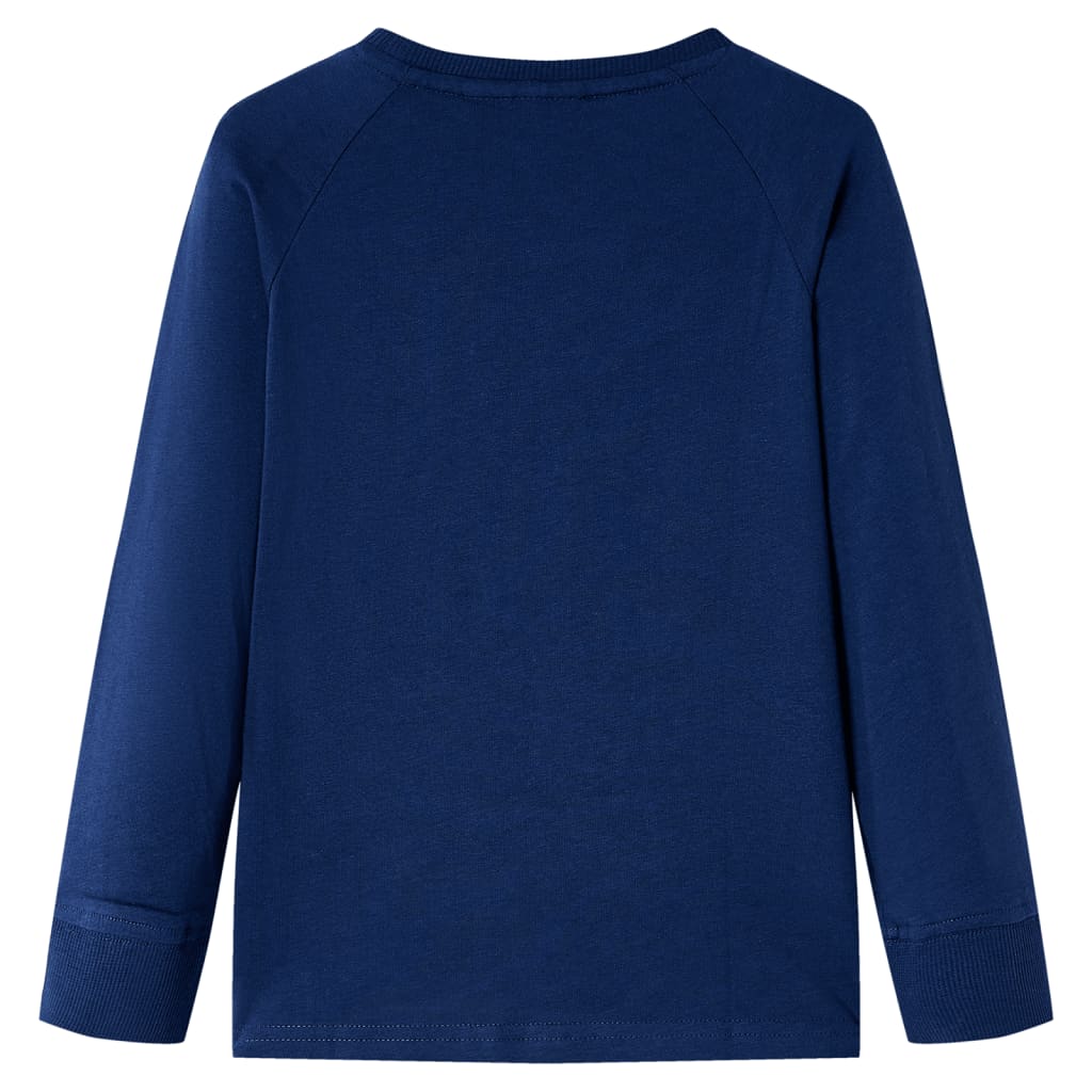 Tricou de copii cu mâneci lungi, bleumarin 116 GartenMobel Dekor