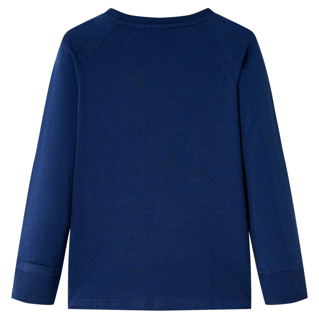 Tricou de copii cu mâneci lungi, bleumarin 92 GartenMobel Dekor