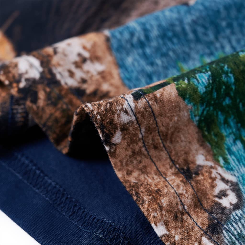 Tricou de copii cu mâneci lungi, bleumarin 92 GartenMobel Dekor