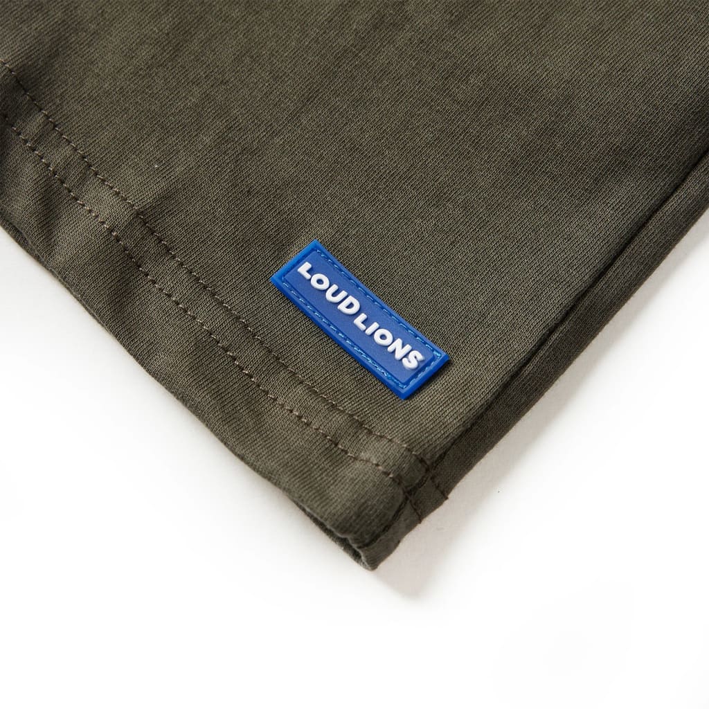 Tricou pentru copii cu mâneci lungi, kaki, 116 GartenMobel Dekor