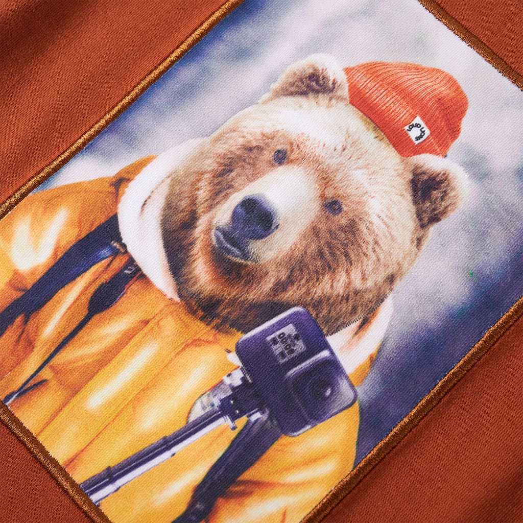 Tricou pentru copii cu mâneci lungi, portocaliu ars, 92 GartenMobel Dekor