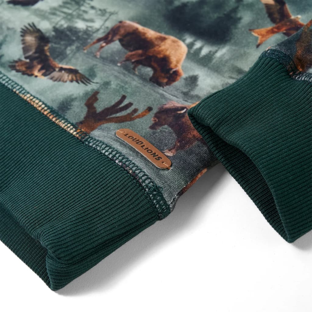 Bluzon pentru copii, verde închis, 104 GartenMobel Dekor