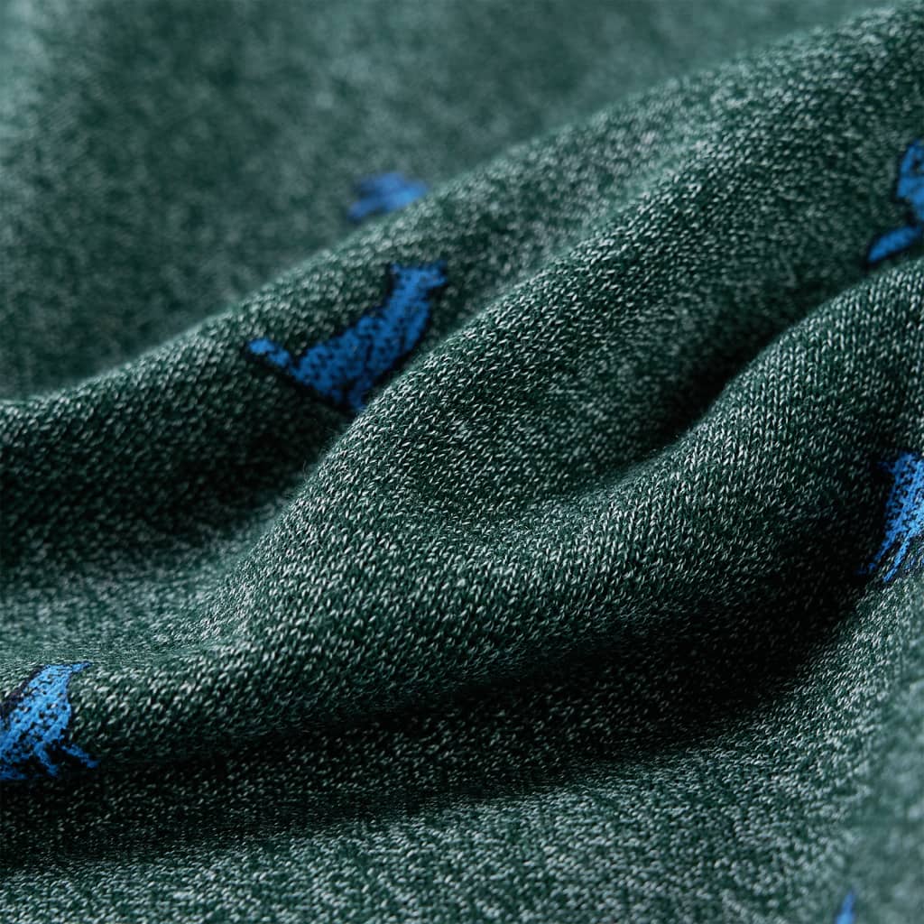 Bluzon pentru copii, verde închis melanj, 92 GartenMobel Dekor