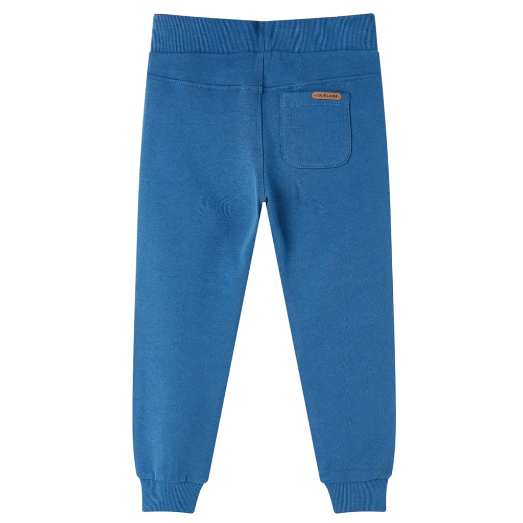 Pantaloni de trening pentru copii, albastru, 128 GartenMobel Dekor