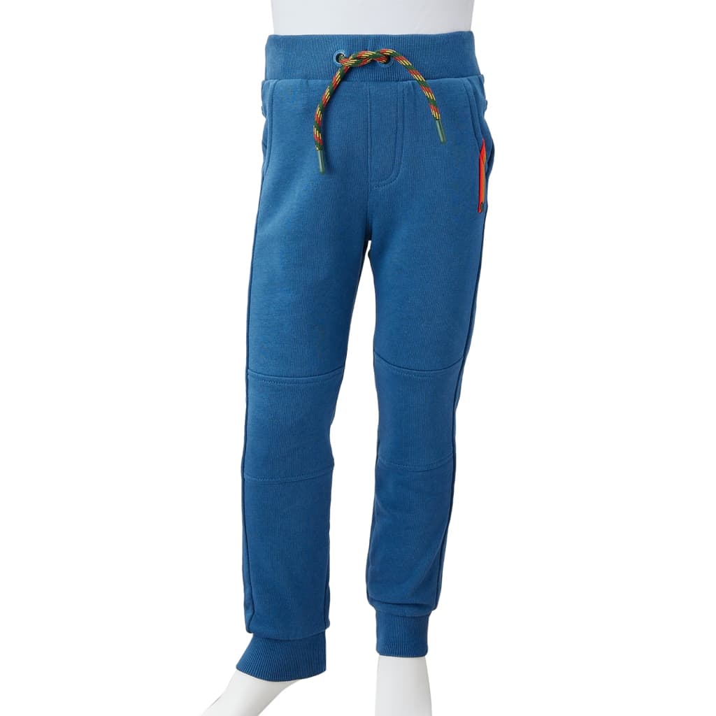 Pantaloni de trening pentru copii, albastru, 128 GartenMobel Dekor