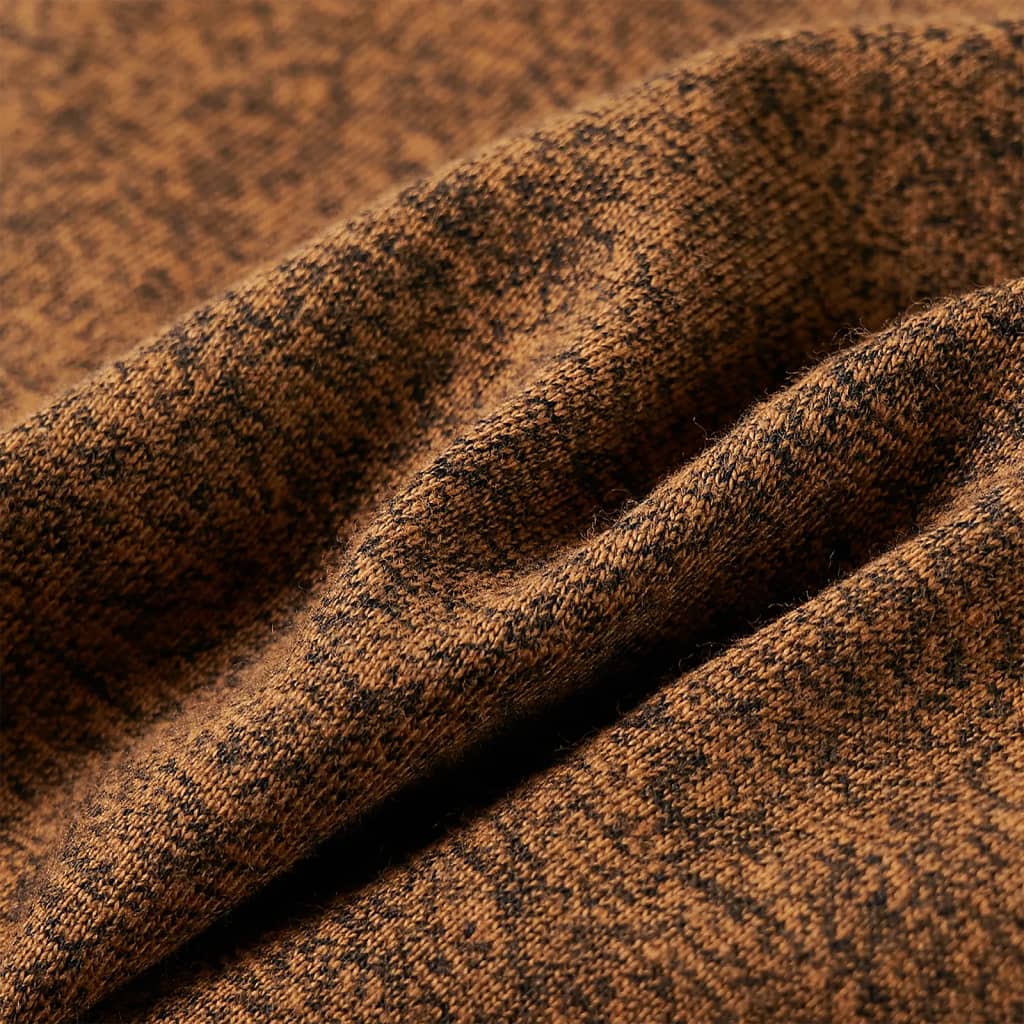 Tricou de copii cu mâneci lungi, coniac melanj, 128 GartenMobel Dekor