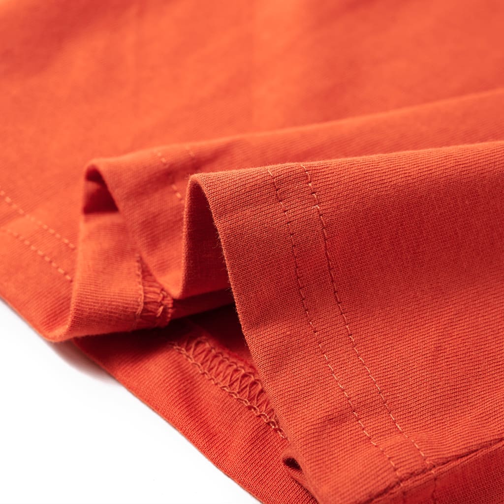 Tricou de copii mâneci lungi, portocaliu, 116 GartenMobel Dekor