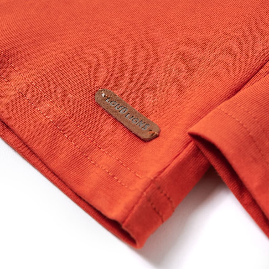 Tricou de copii mâneci lungi, portocaliu, 140 GartenMobel Dekor