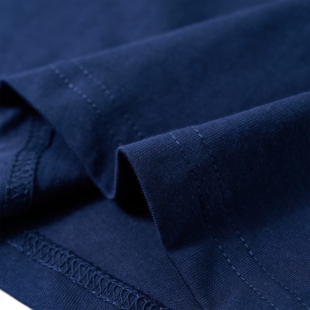 Tricou pentru copii cu mâneci lungi, bleumarin, 116 GartenMobel Dekor