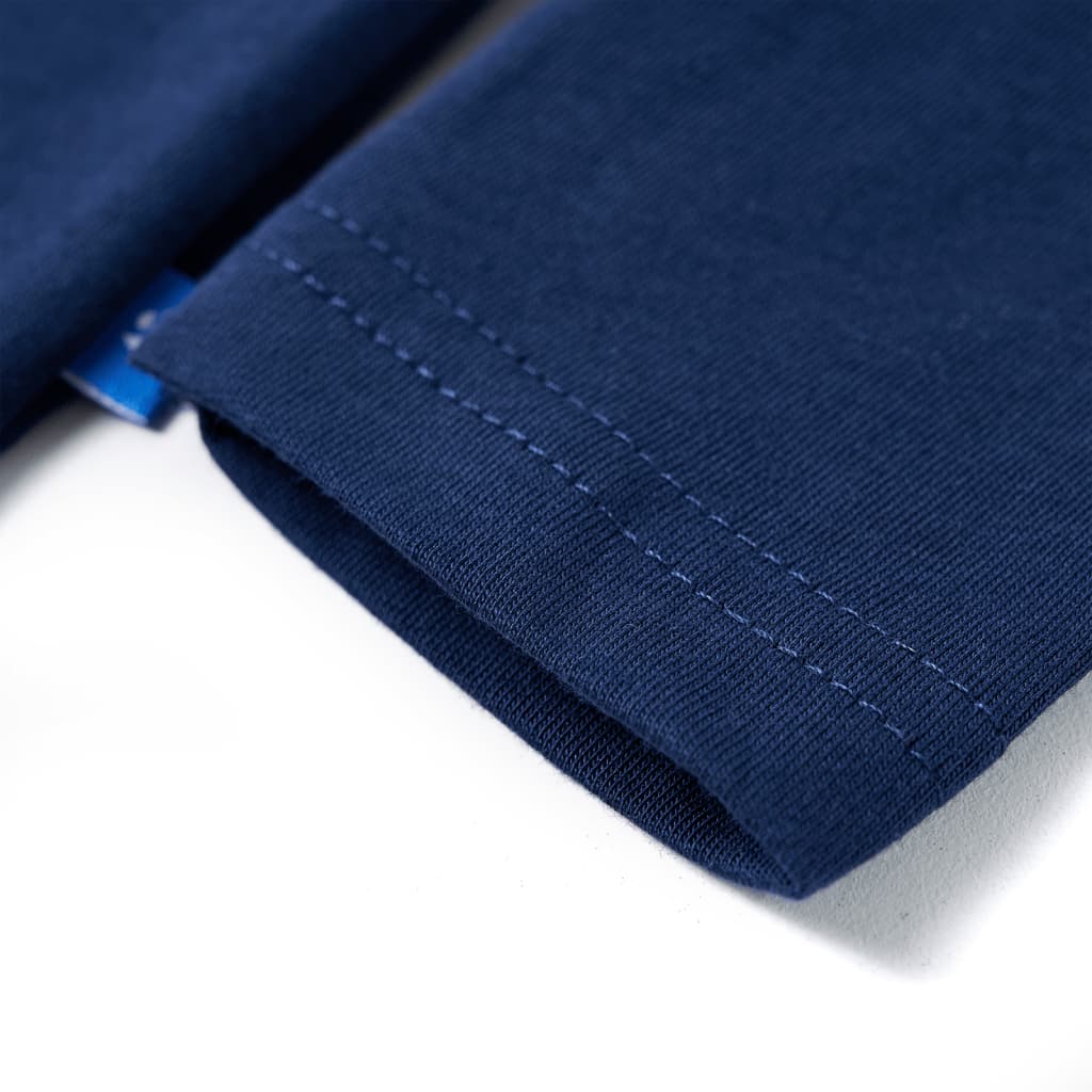 Tricou pentru copii cu mâneci lungi, bleumarin, 92 GartenMobel Dekor