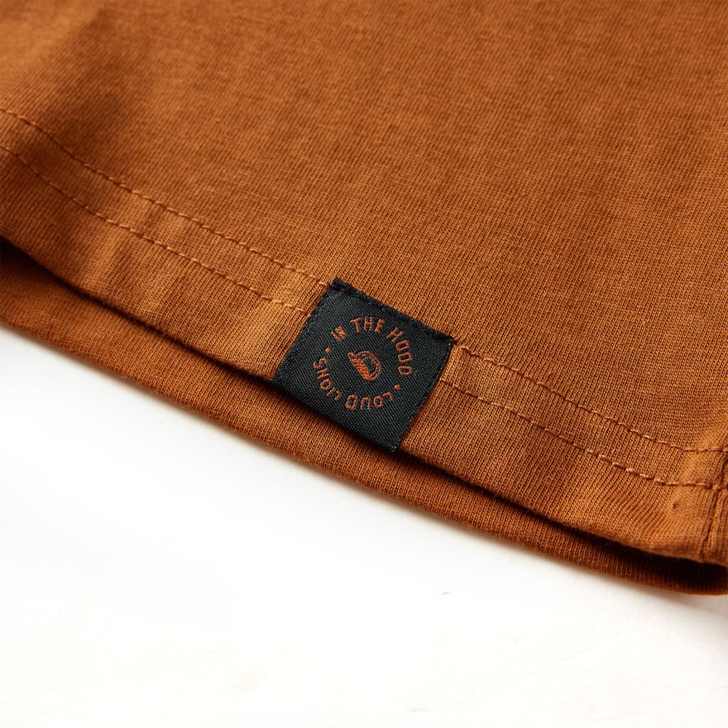 Tricou pentru copii cu mâneci lungi, coniac, 104 GartenMobel Dekor