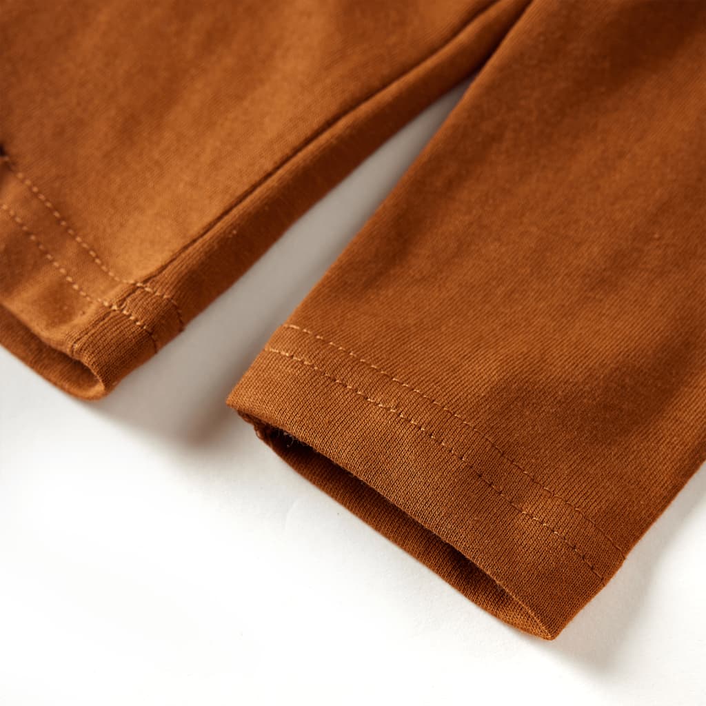 Tricou pentru copii cu mâneci lungi, coniac, 116 GartenMobel Dekor