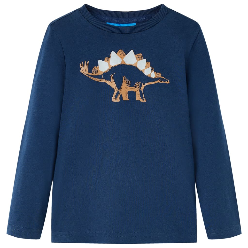 Tricou pentru copii cu mâneci lungi bleumarin 116 GartenMobel Dekor