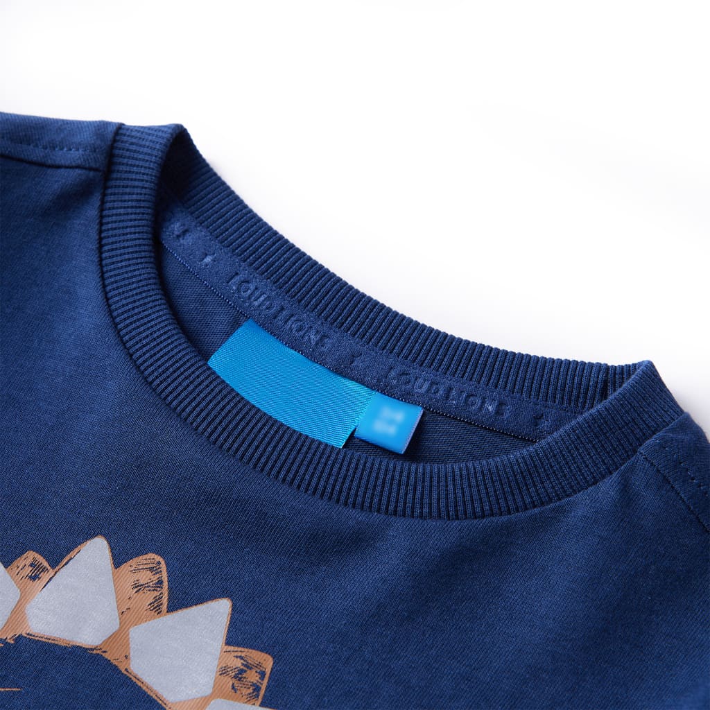 Tricou pentru copii cu mâneci lungi bleumarin 92 GartenMobel Dekor