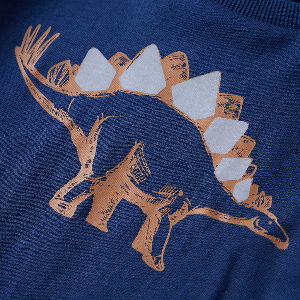 Tricou pentru copii cu mâneci lungi bleumarin 92 GartenMobel Dekor