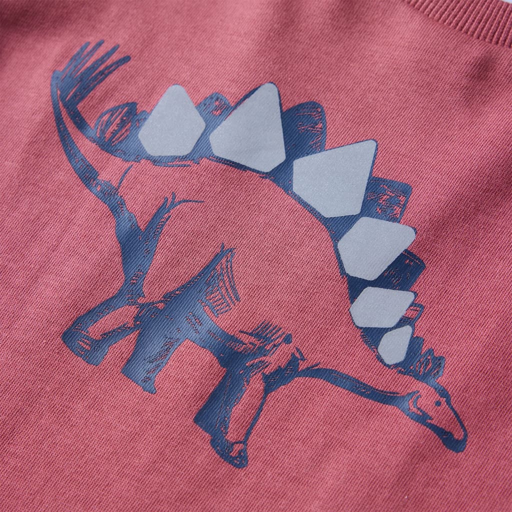 Tricou pentru copii cu mâneci lungi roșu închis 116 GartenMobel Dekor