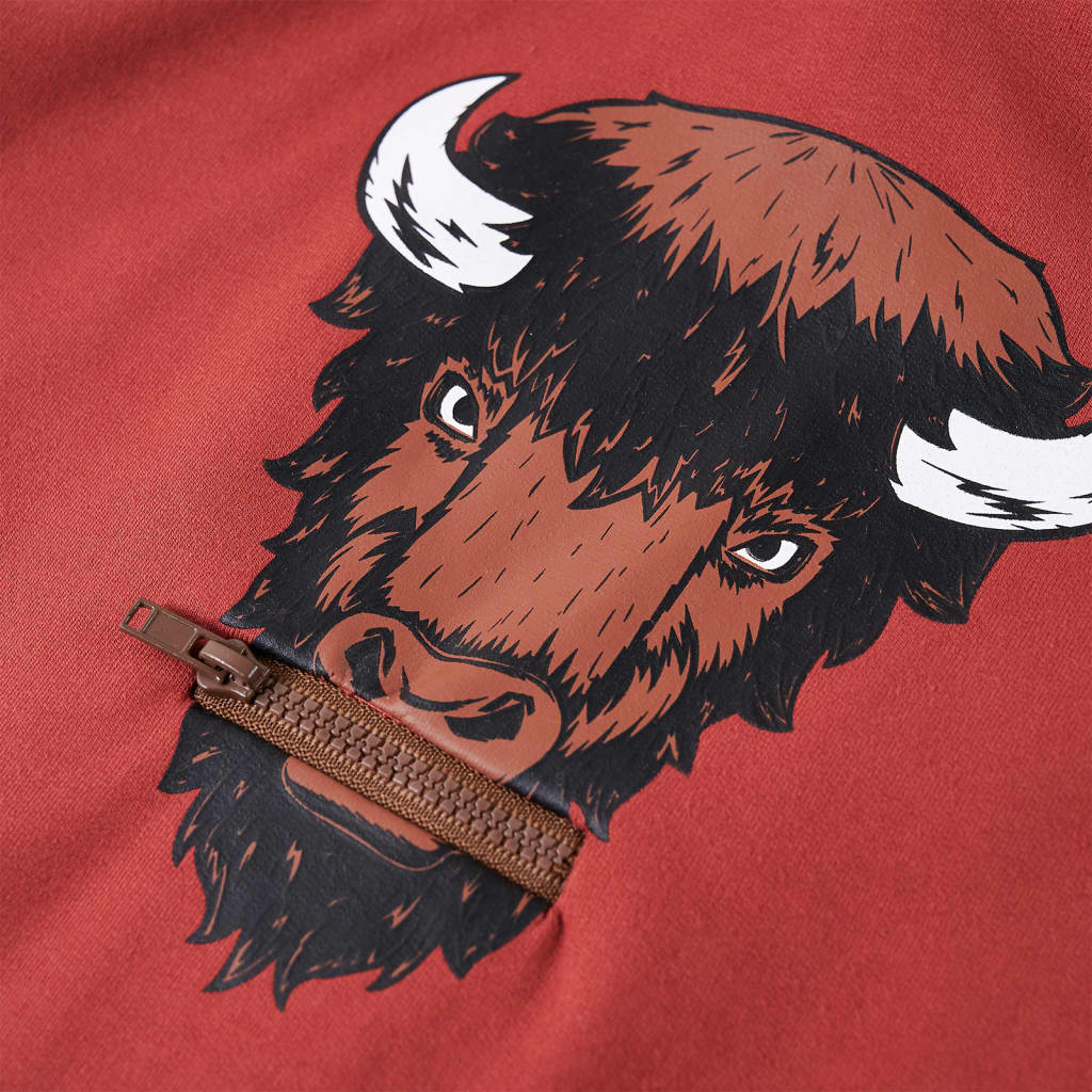 Hanorac cu glugă pentru copii, roșu ars, 104 GartenMobel Dekor