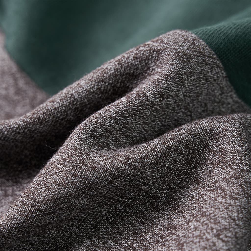 Hanorac pentru copii cu glugă și fermoar, verde închis, 92 GartenMobel Dekor