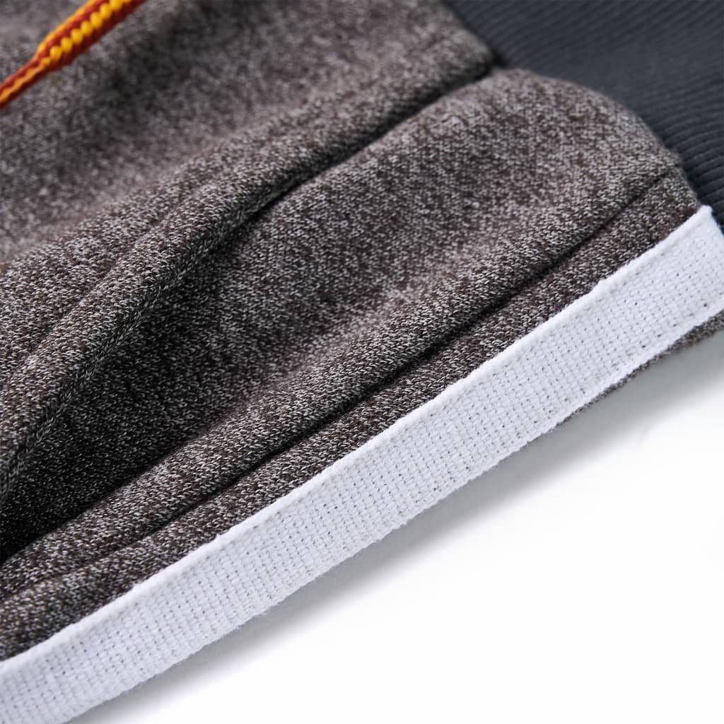 Pantaloni de trening pentru copii, gri închis melanj, 116 GartenMobel Dekor