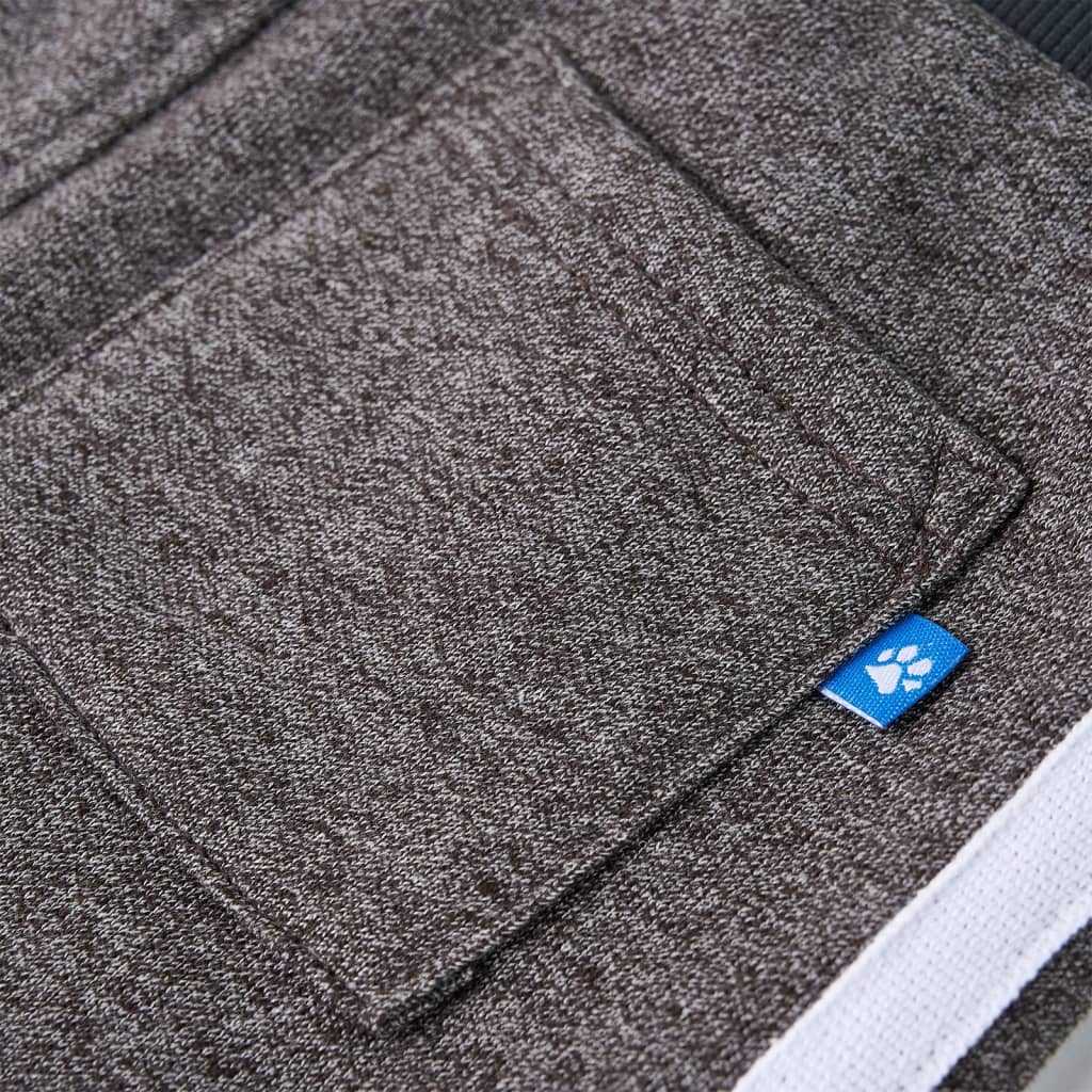 Pantaloni de trening pentru copii, gri închis melanj, 116 GartenMobel Dekor