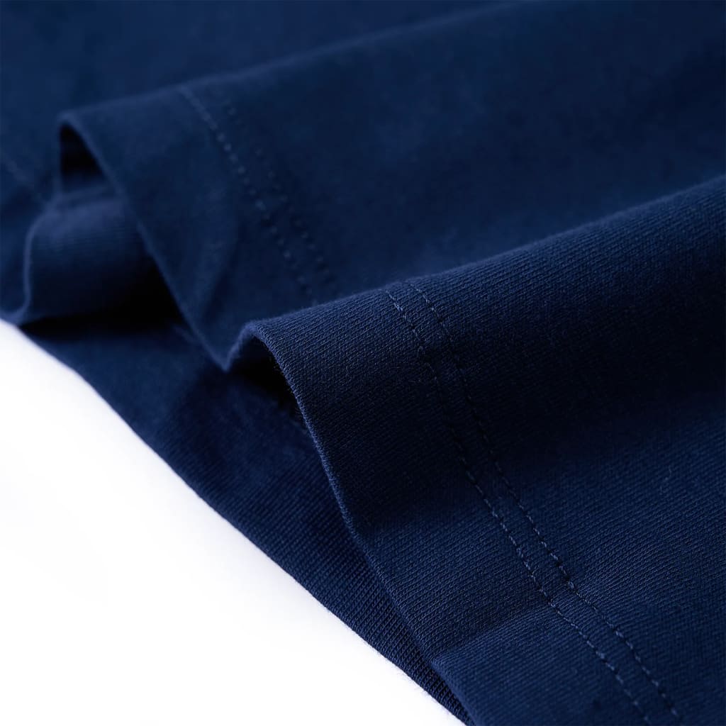 Tricou copii mâneci lungi, bleumarin, 104 GartenMobel Dekor