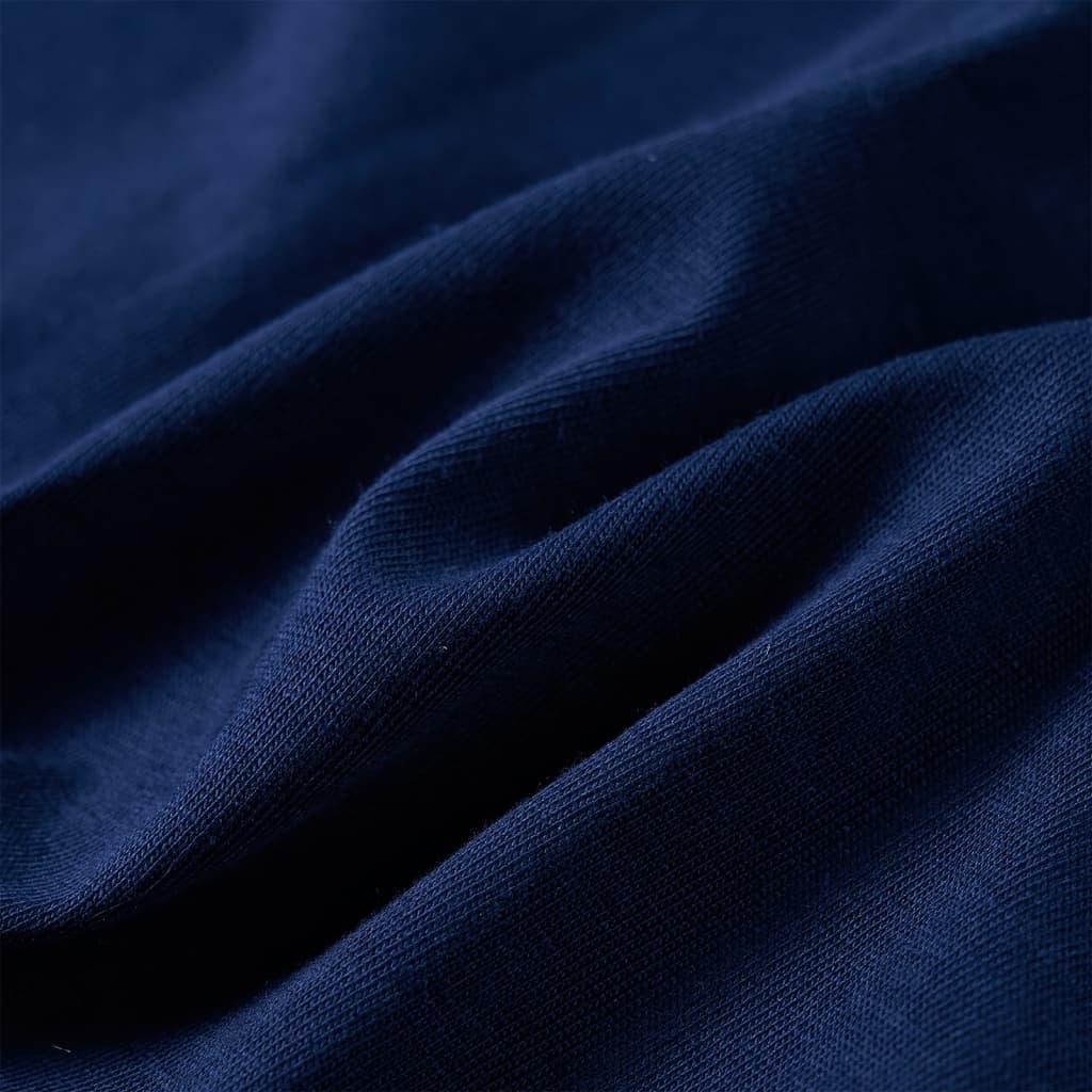 Tricou copii mâneci lungi, bleumarin, 128 GartenMobel Dekor