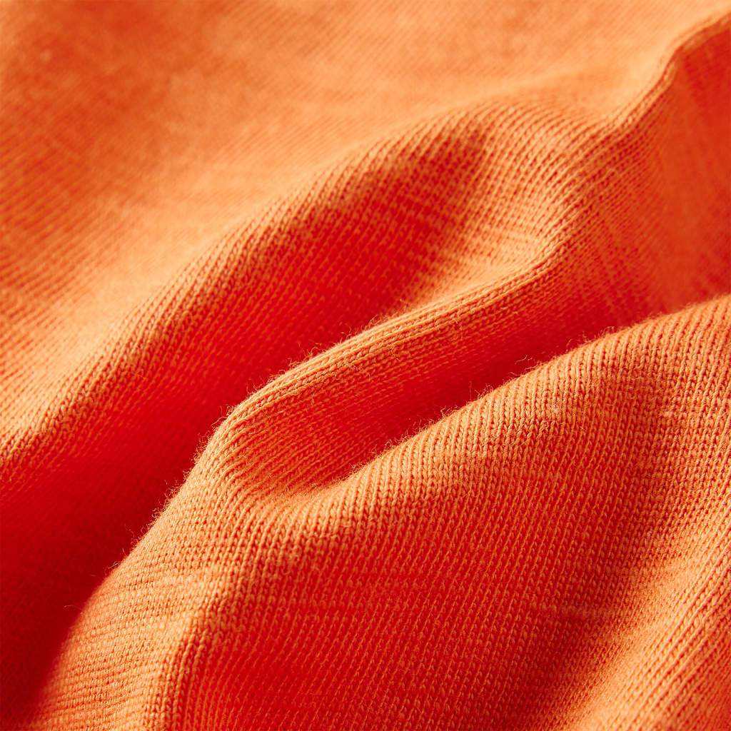 Tricou copii mâneci lungi, portocaliu închis 116 GartenMobel Dekor