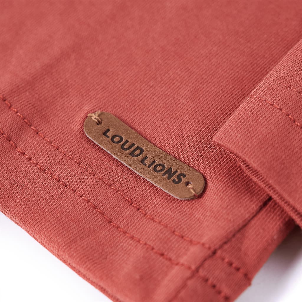 Tricou de copii cu mâneci lungi, henna, 140 GartenMobel Dekor