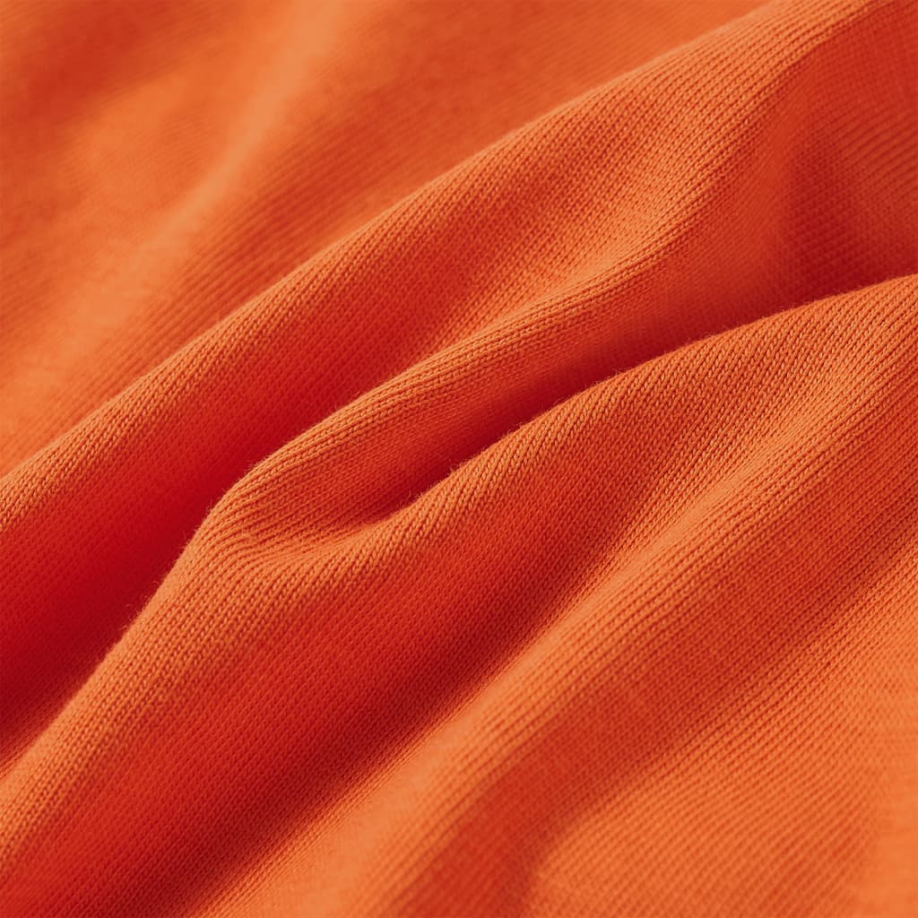 Tricou de copii cu mâneci lungi, portocaliu închis, 116 GartenMobel Dekor
