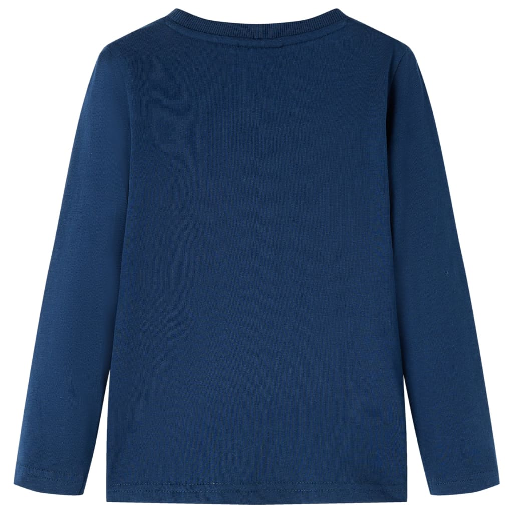 Tricou de copii cu mâneci lungi bleumarin 104 GartenMobel Dekor