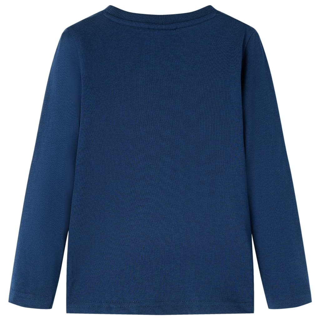 Tricou de copii cu mâneci lungi bleumarin 92 GartenMobel Dekor