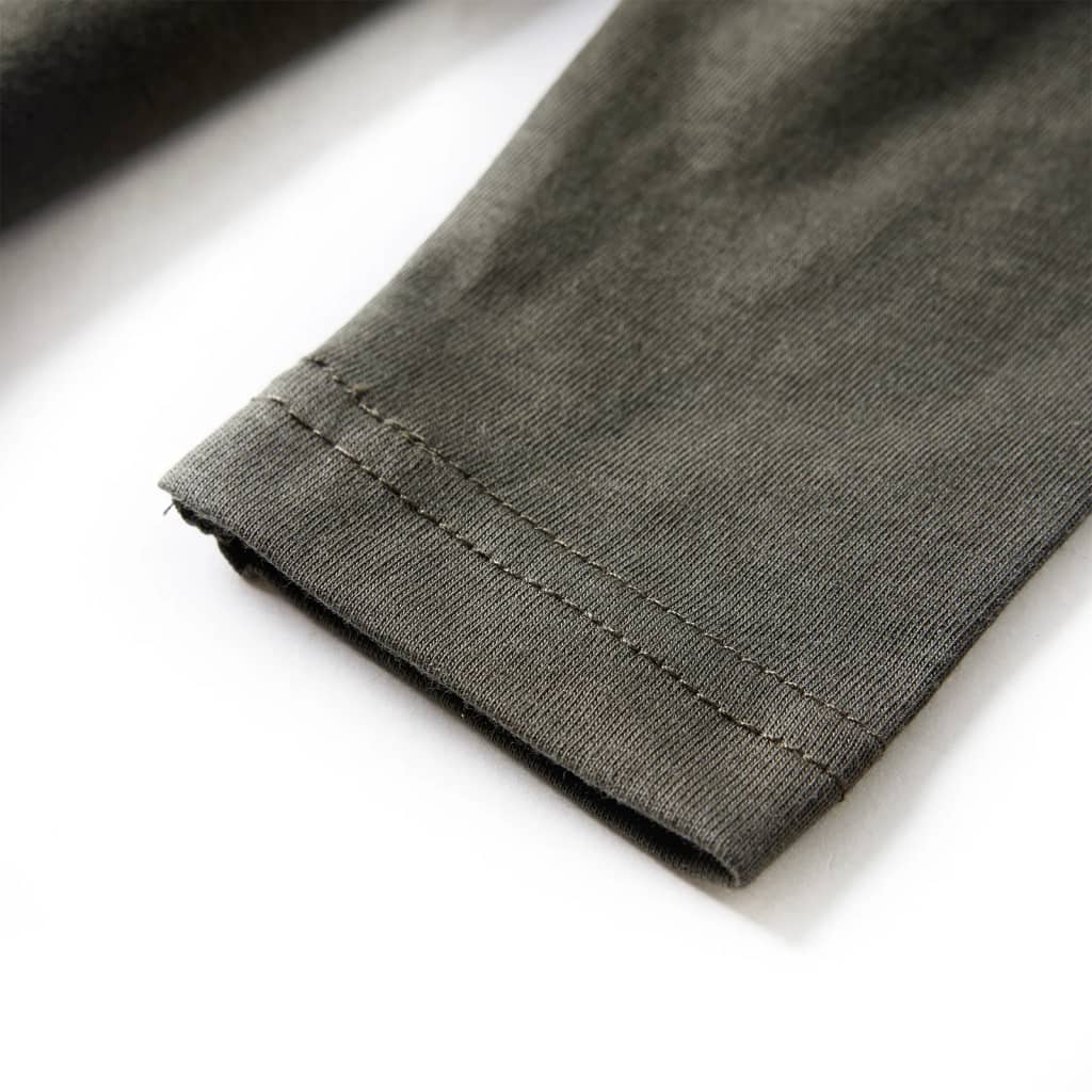 Tricou pentru copii cu mâneci lungi,, kaki, 104 GartenMobel Dekor