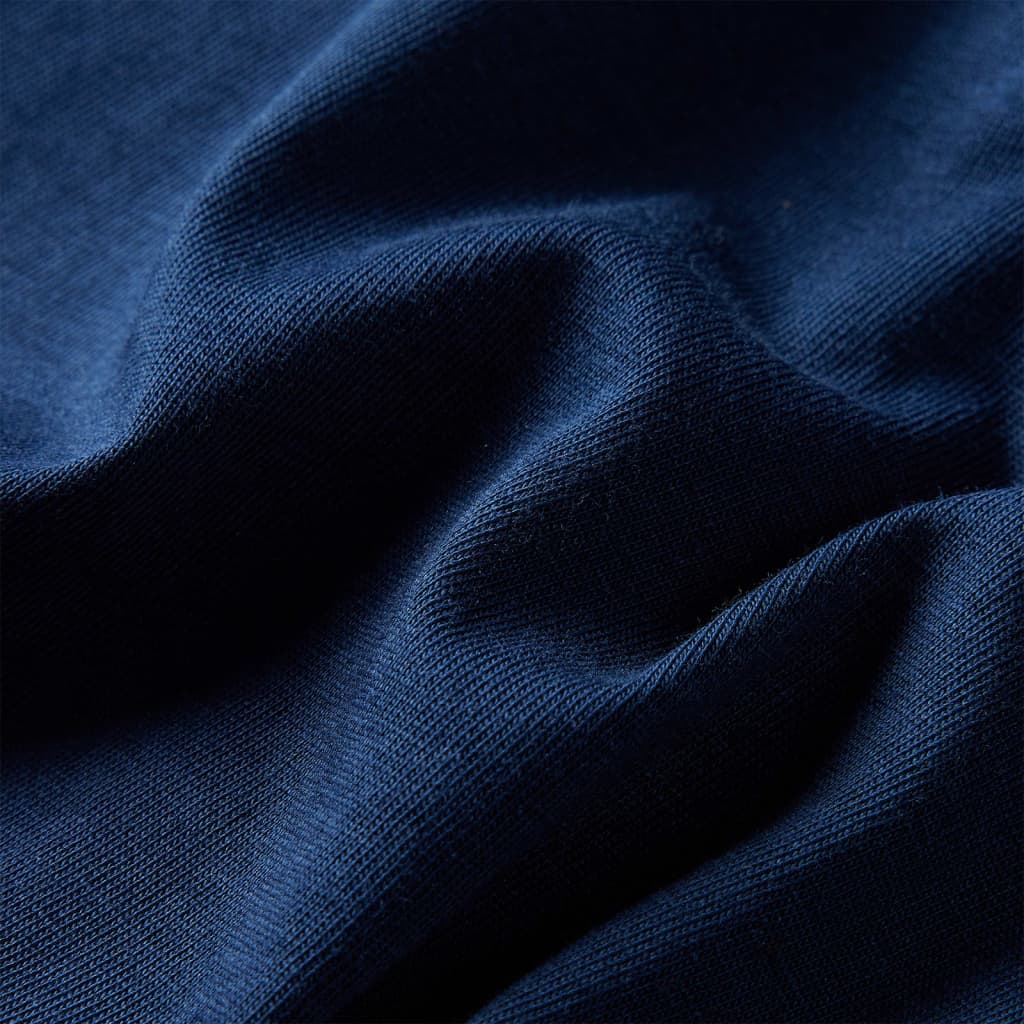Tricou pentru copii cu mâneci lungi, bleumarin, 104 GartenMobel Dekor