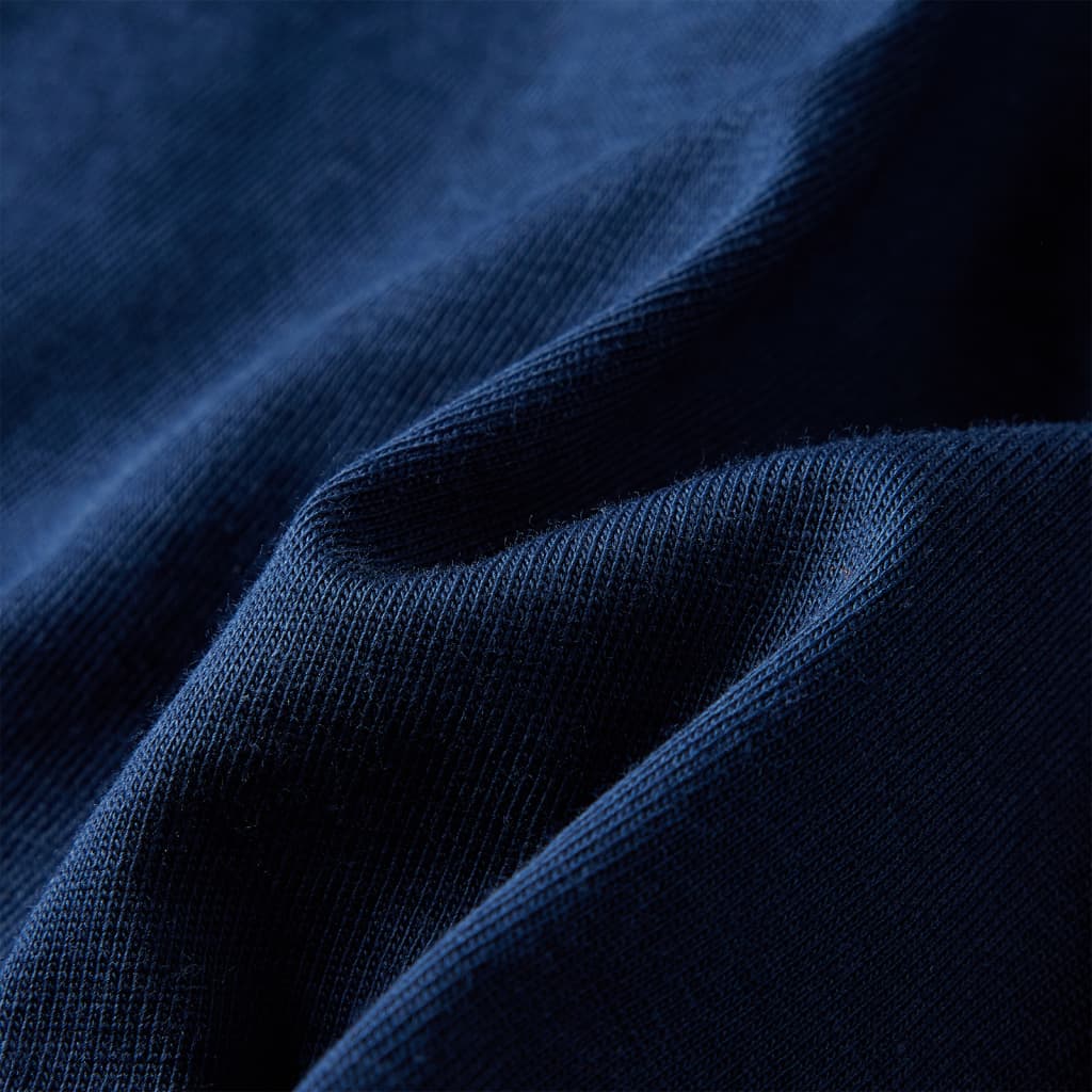 Tricou pentru copii cu mâneci lungi, bleumarin, 128 GartenMobel Dekor