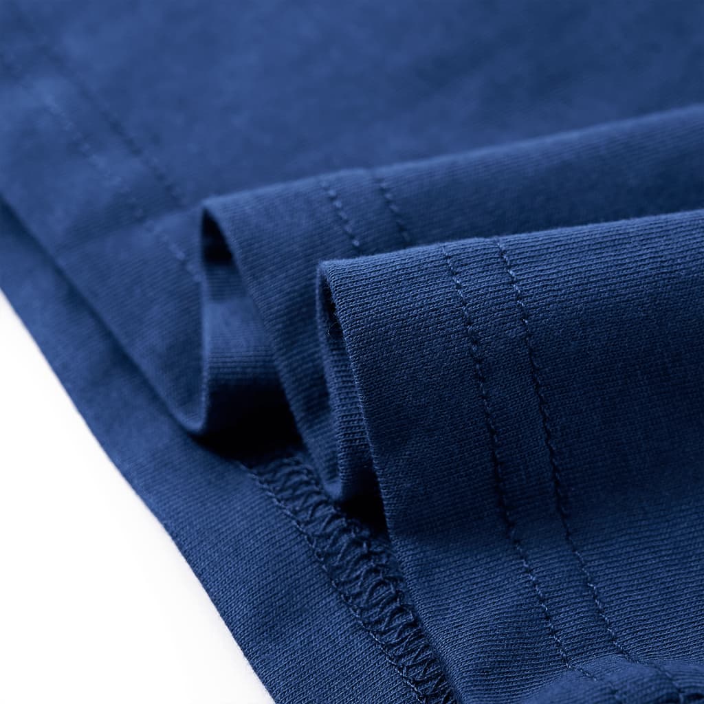 Tricou pentru copii cu mâneci lungi, bleumarin, 128 GartenMobel Dekor