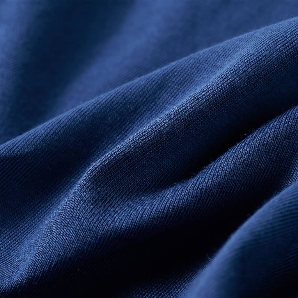 Tricou pentru copii cu mâneci lungi, bleumarin, 128 GartenMobel Dekor