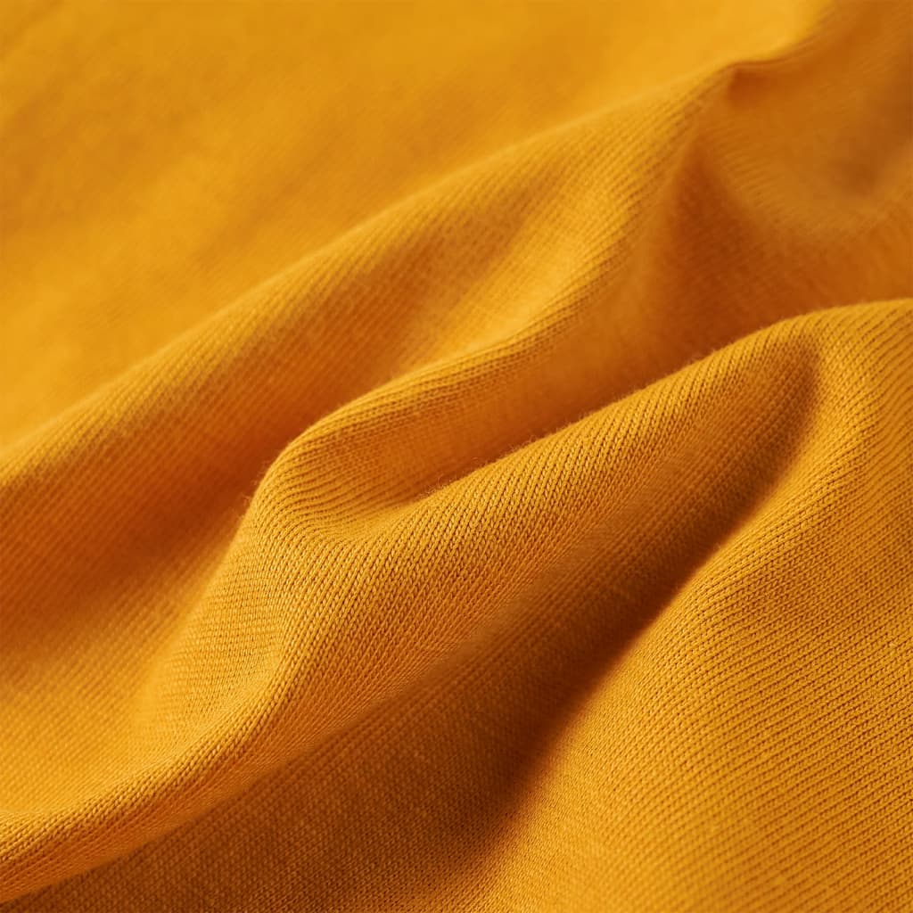 Tricou pentru copii cu mâneci lungi, ocru, 128 GartenMobel Dekor