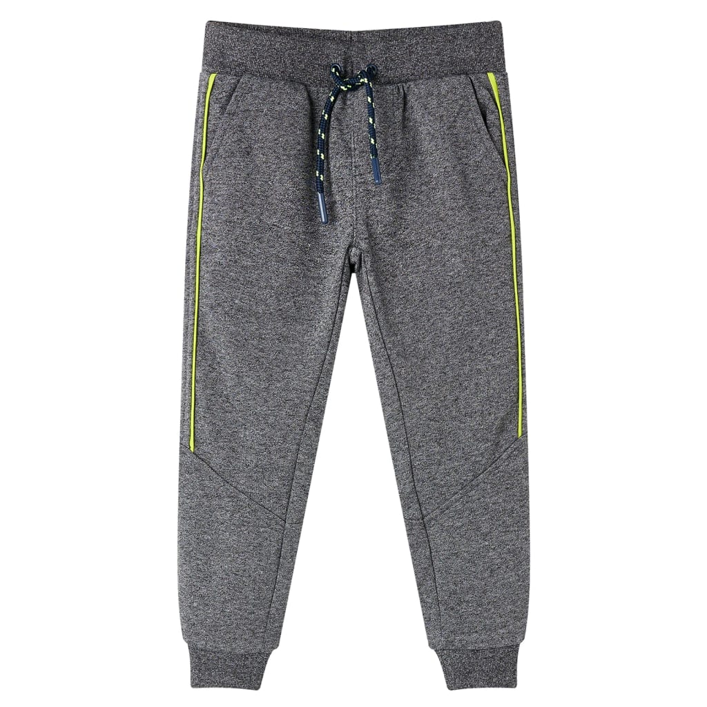 Pantaloni de trening pentru copii, gri melanj, 104 GartenMobel Dekor