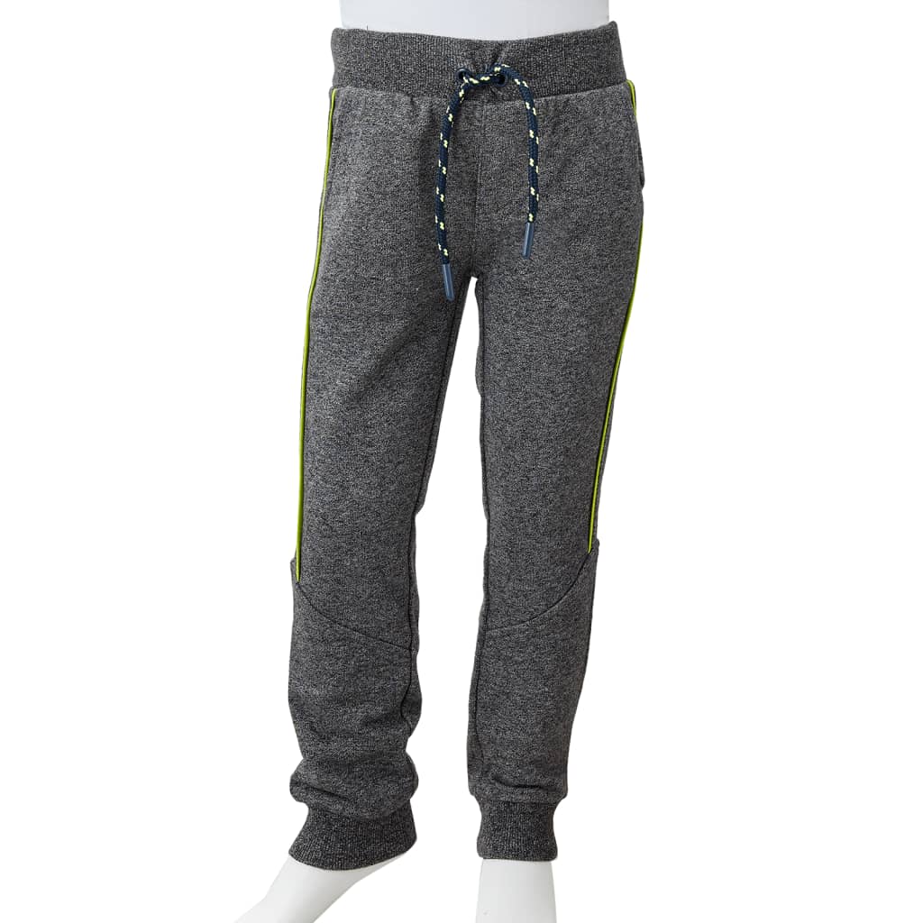 Pantaloni de trening pentru copii, gri melanj, 104 GartenMobel Dekor